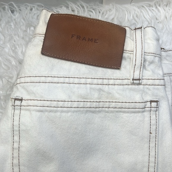 FRAME Le Italiene wide cropped jeans cotton size 25 - Picture 7 of 11